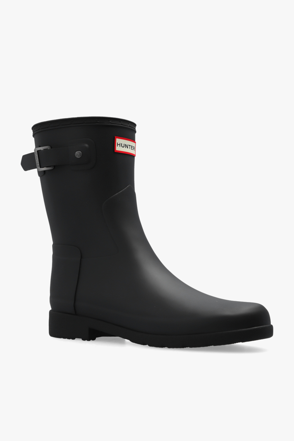 Black Original Refined rain boots Hunter Wide Fit Ankle Detail Pu Chelsea Boots SchaferandweinerShops Canada